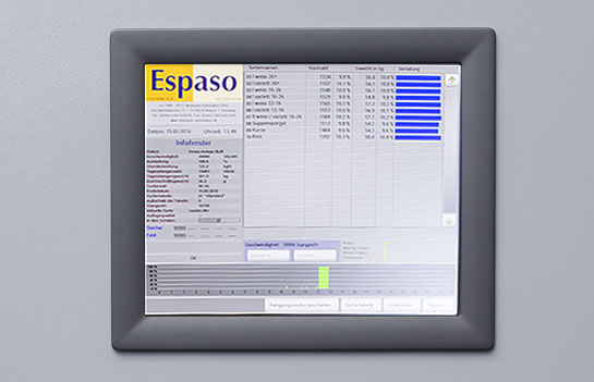Elke ESPASO wordt uitgerust met onze zelf ontwikkelde speciale software